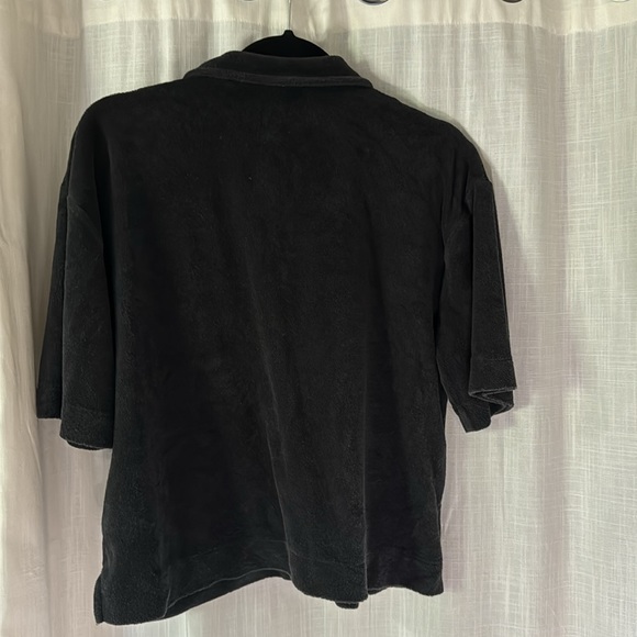 Two terry cloth GAP tops, women’s size medium. One white/one navy - Picture 3 of 11